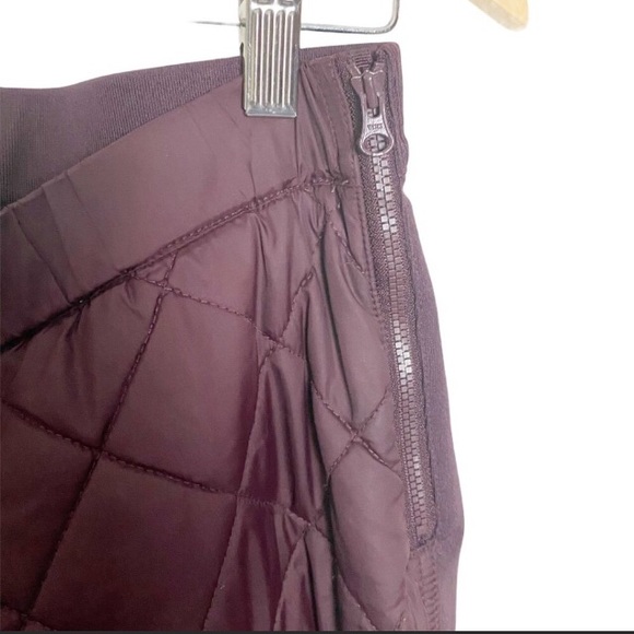 Stella McCartney x Adidas Maroon Quilted Moto Pant - Picture 3 of 6